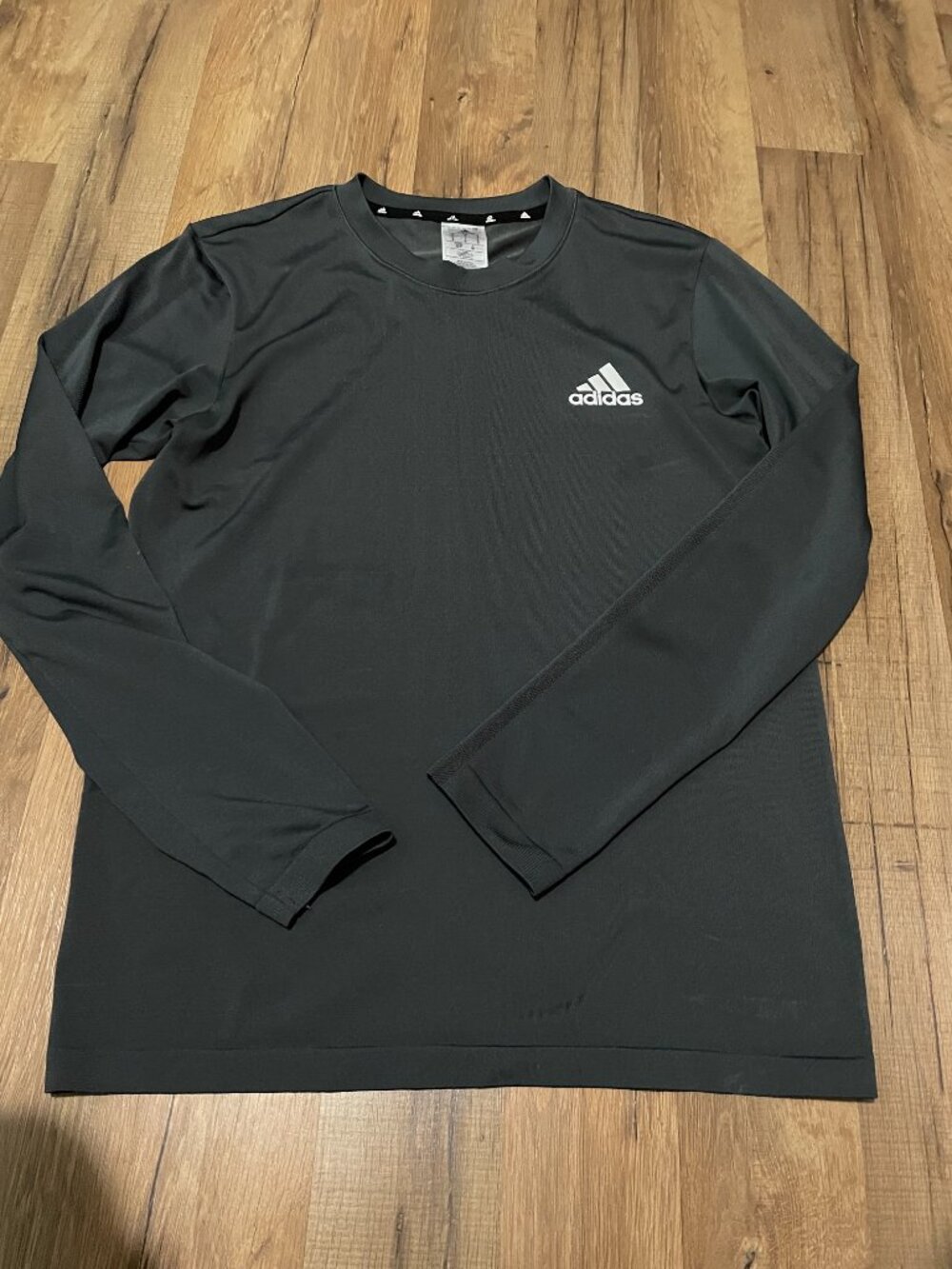 Adidas AEROREADY Men’s Gray Long Sleeve Training Shirt, Sz S